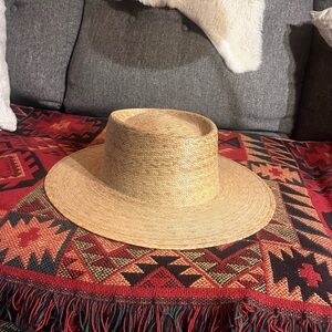 Lack Of Color Wide-Brim Straw Hat - Natural Tan size small